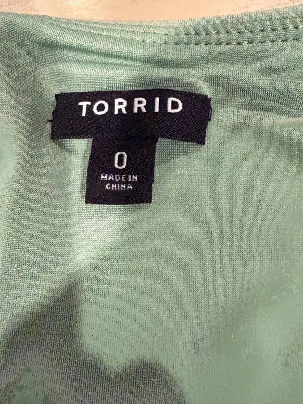 Womens Torrid size 0 knee length dress Sage Green - Picture 4 of 6